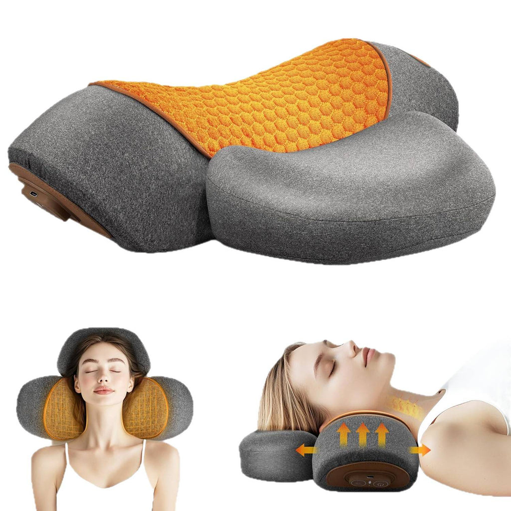 Adjustable Heating Massage Neck Pillow with Memory Foam